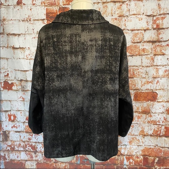 Eileen Fisher Grandeur Abstract Jacquard Jacket L - Picture 5 of 11